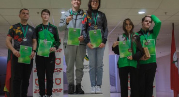 Alytiškių triumfas Lietuvos mišrių porų čempionate pneumatiniais ginklais
