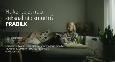 Balandis – seksualinio smurto prevencijos mėnuo: prabilk, gauk pagalbą!