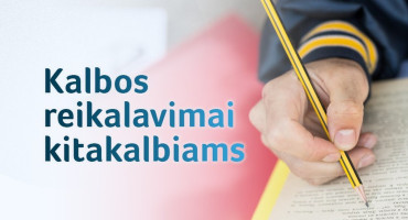 Informacija dėl lietuvių kalbos mokėjimo kitakalbiams