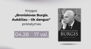 Bronislovo Burgio knygos „Aukščiau – tik dangus“ pristatymas. Fb event cover.jpg