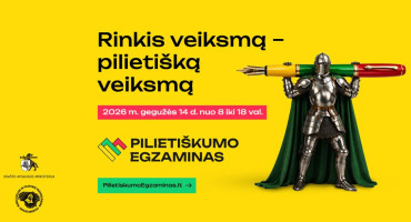 Kiek esi pasirengęs? Priimk Pilietiškumo egzamino iššūkį