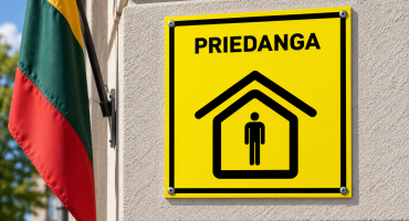 Lietuviška priedangos iškaba ir vėliava.png
